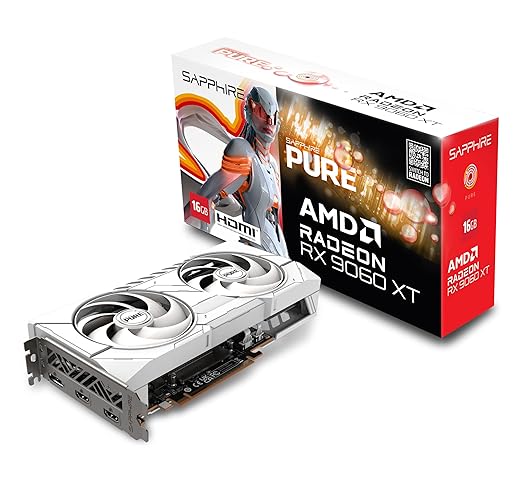 Sapphire Pure AMD Radeon™ RX 9060 XT Gaming OC 16GB Dual HDMI/DP