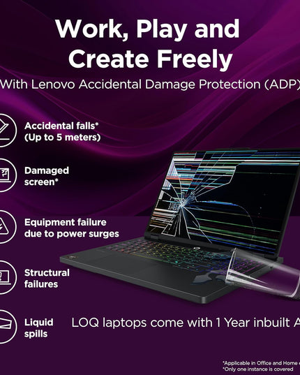 Lenovo LOQ 13th Gen Intel Core i7-13650HX 15.6" (39.6cm) 144Hz 300Nits FHD Gaming Laptop (16GB/512GB SSD/Win 11/NVIDIA RTX 4050 6GB/1Yr ADP Free/MSO 24/Grey/2.3Kg), 83DV01A5IN