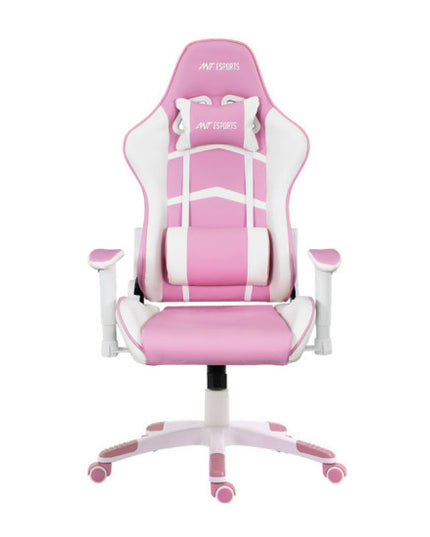 Ant ESports 9077 Ergonomic Gaming Chair - White-Pink