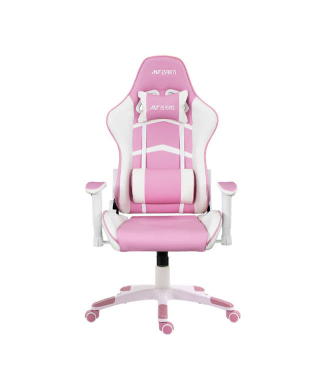 Ant ESports 9077 Ergonomic Gaming Chair - White-Pink