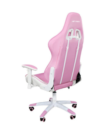 Ant ESports 9077 Ergonomic Gaming Chair - White-Pink