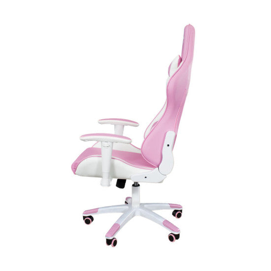 Ant ESports 9077 Ergonomic Gaming Chair - White-Pink