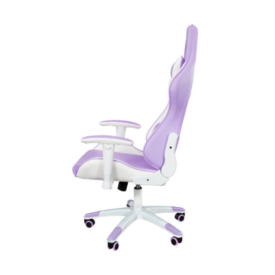 Ant ESports 9077 Ergonomic Gaming Chair - White-Purple