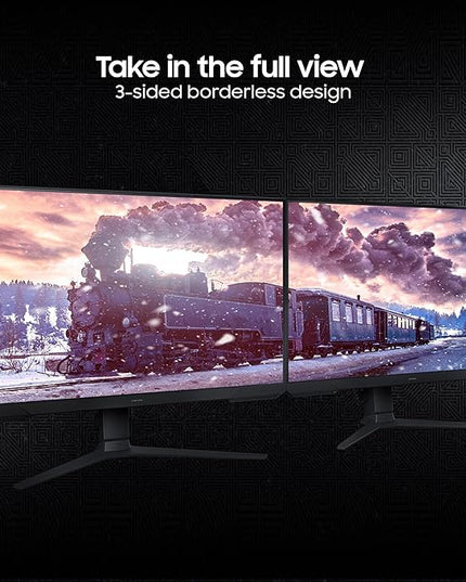Samsung 24" (60cm) Odyssey G3 Gaming Monitor|FHD 1920 X 1080|180Hz|1ms(MPRT)|AMD Freesync|Ports-DP,HDMI|DP Cable|16.7 Million Colors|Height-Tilt-Pivot Adjustable Stand|Bezeless|LS24DG300EWXXL|Black