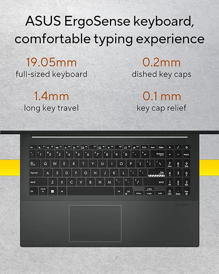 ASUS Vivobook Go 15 (2025), AMD Ryzen 5 7520U Thin & Light Laptop(AMD Radeon iGPU/16GB RAM/512GB SSD/FHD/15.6"/60Hz/Windows 11/M365 Basic (1Year)*/Office Home 2024/Mixed Black/1.63Kg)E1504FA-NJ1505WS