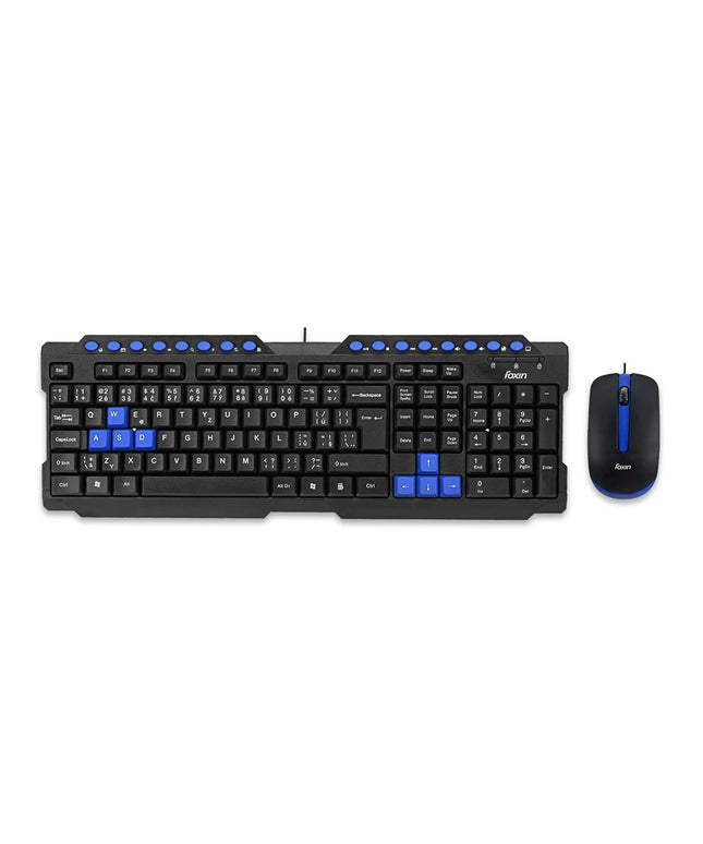 Foxin FKM 506 PRO Wired Multimedia Keyboard and Mouse Combo