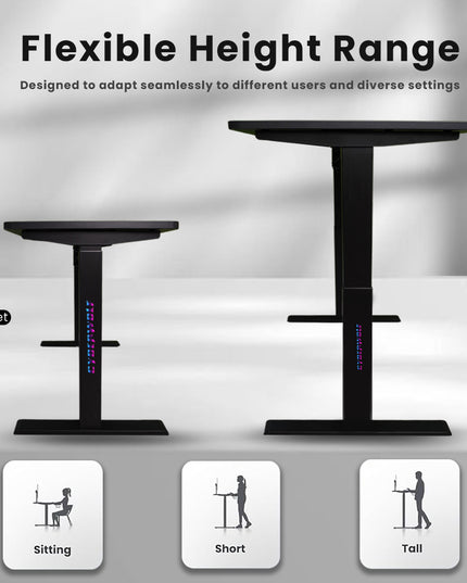 Cyberwolf Hydraulic Gaming Table Regular black