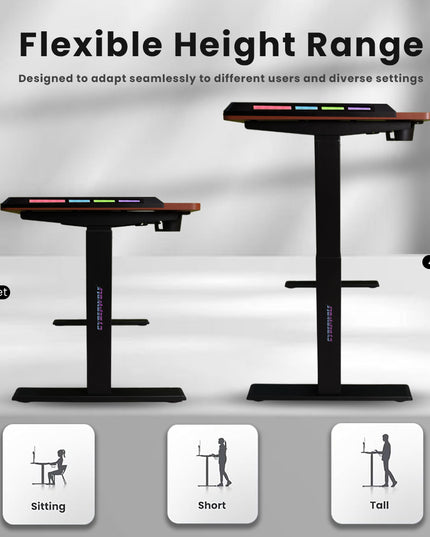 Cyberwolf Hydraulic Gaming Table Regular WOOD RGB