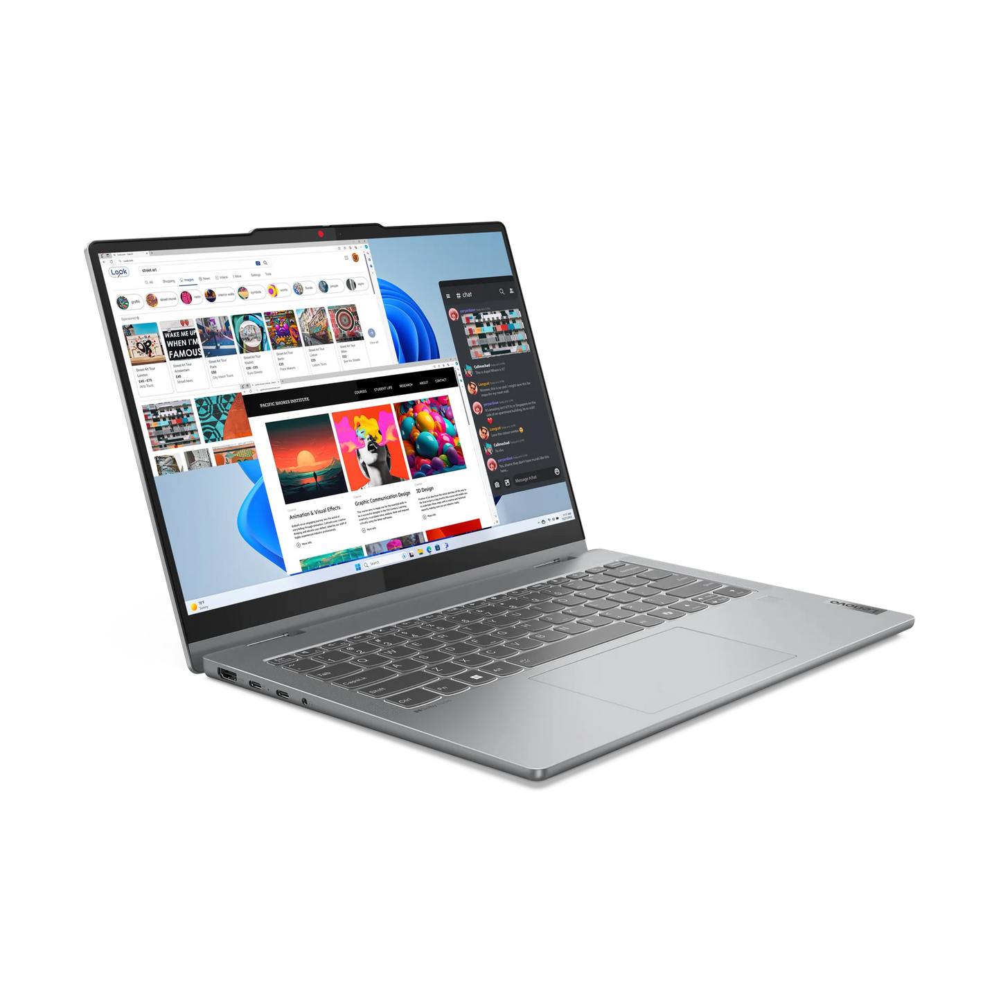 Laptop Lenovo (83KX004QIN) - i5-13420H |16 GB Ram | 512 GB SSD | Win11+MSO'24| 14" WUXGA IPS Touch | Luna Grey