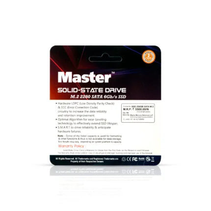 Master Memory 512GB-M.2-SATA-SSD 512 GB Desktop, Laptop, All in One PC's Black SATA Internal Solid State Drive (SSD) (512GB-M.2-SATA-SSD) (Interface: SATA, Form Factor: M.2)