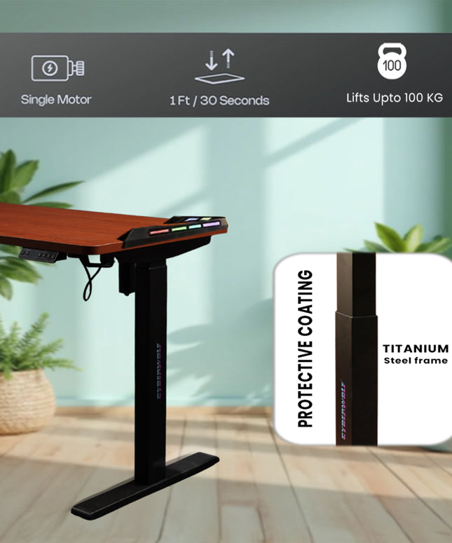 Cyberwolf Hydraulic Gaming Table Regular WOOD RGB