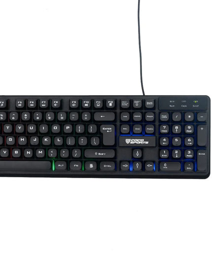 PULSE - K35+GM35 Wired Keyboard & Mouse Combo BLACK COCONUT