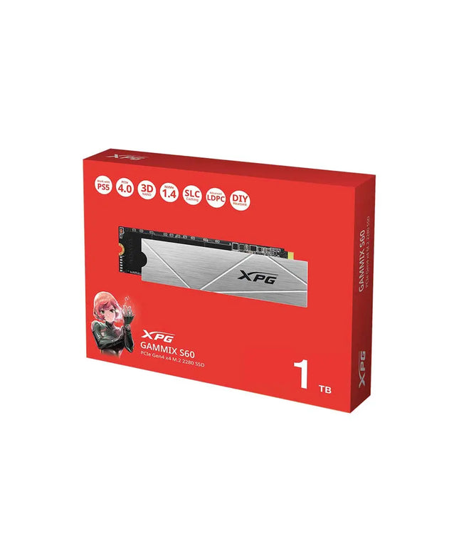 Xpg Gammix S60 1Tb PCIe Gen4 x4 M.2 2280 Internal Ssd