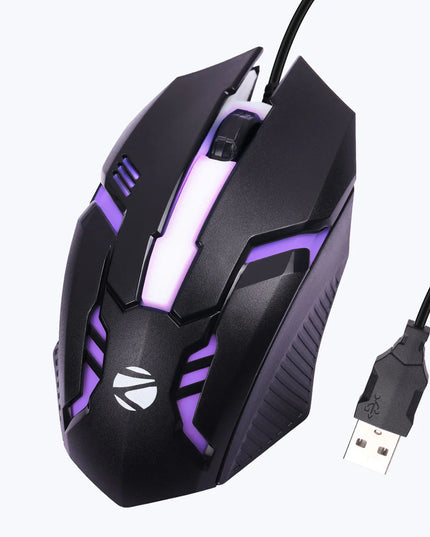ZEBRONICS ZEB-SCORPIO Wired Ambidextrous Optical Gaming Mouse  (USB 2.0, USB 3.0, Black) FREE LOTTERY TICKET WITH EVERY PURCHASE