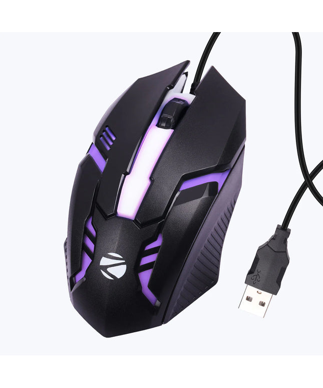 ZEBRONICS ZEB-SCORPIO Wired Ambidextrous Optical Gaming Mouse  (USB 2.0, USB 3.0, Black) FREE LOTTERY TICKET WITH EVERY PURCHASE