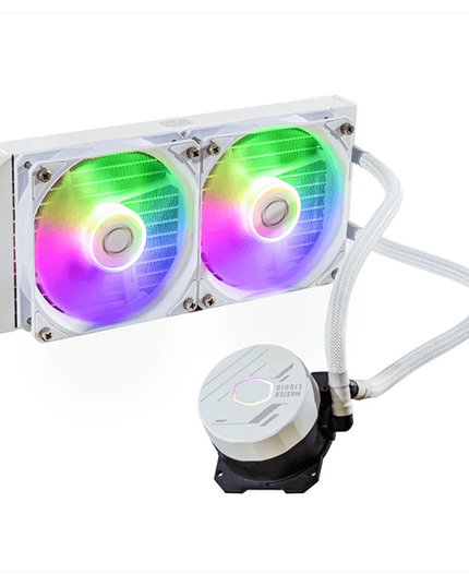 Cooler Master MasterLiquid 240L Core ARGB 240mm CPU Liquid Cooler (White)
