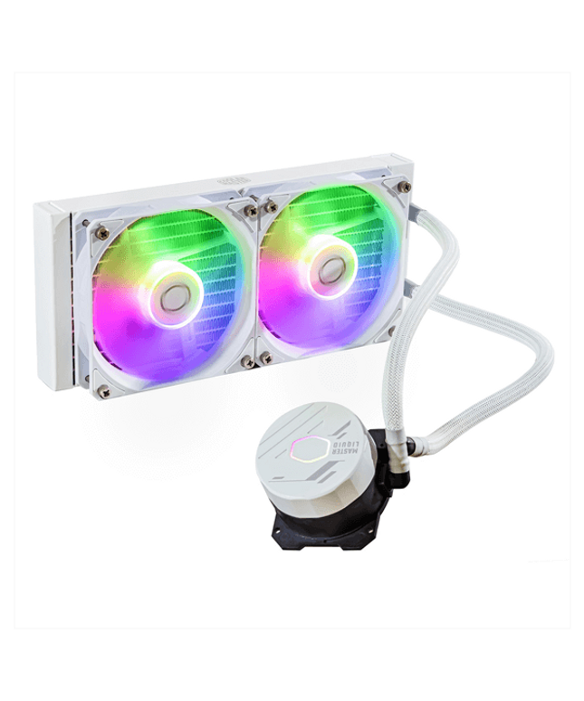 Cooler Master MasterLiquid 240L Core ARGB 240mm CPU Liquid Cooler (White)