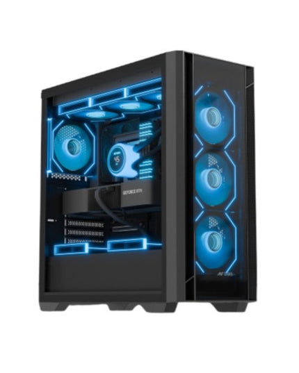 Ant Esports AQUA 360 4F Mid Tower Gaming Cabinet - Black