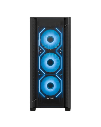 Ant Esports AQUA 360 4F Mid Tower Gaming Cabinet - Black