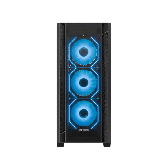 Ant Esports AQUA 360 4F Mid Tower Gaming Cabinet - Black