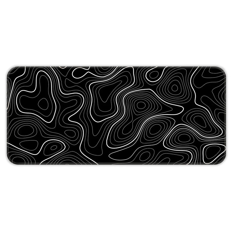 Black Topography - XXL Mousepad