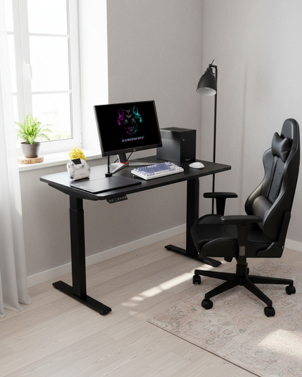 Cyberwolf Hydraulic Gaming Table Regular black