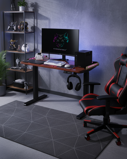 Cyberwolf Hydraulic Gaming Table Regular(1100x800) wood rgb