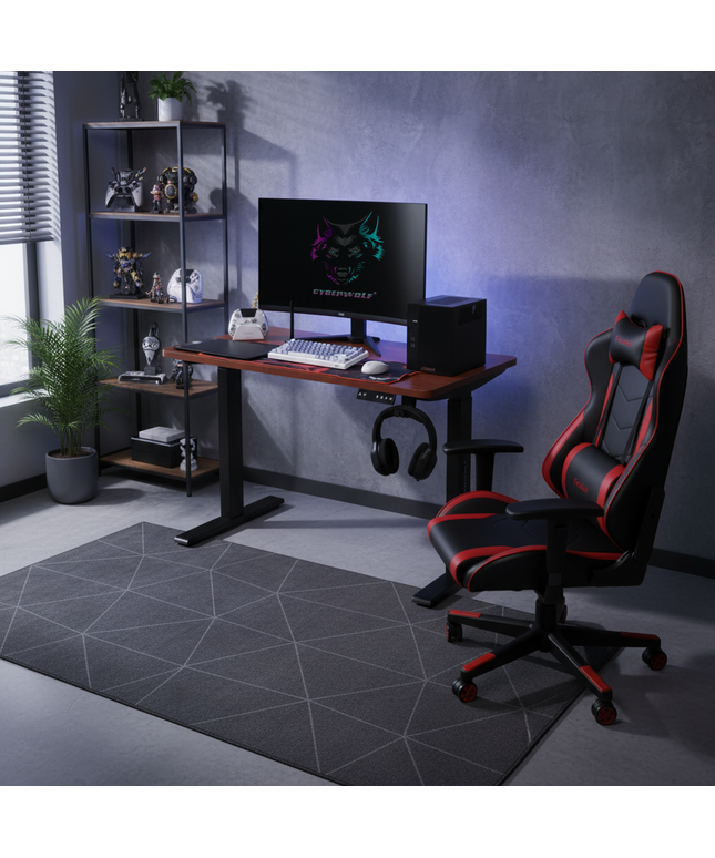 Cyberwolf Hydraulic Gaming Table Regular WOOD