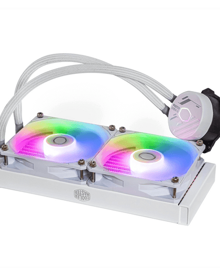 Cooler Master MasterLiquid 240L Core ARGB 240mm CPU Liquid Cooler (White)