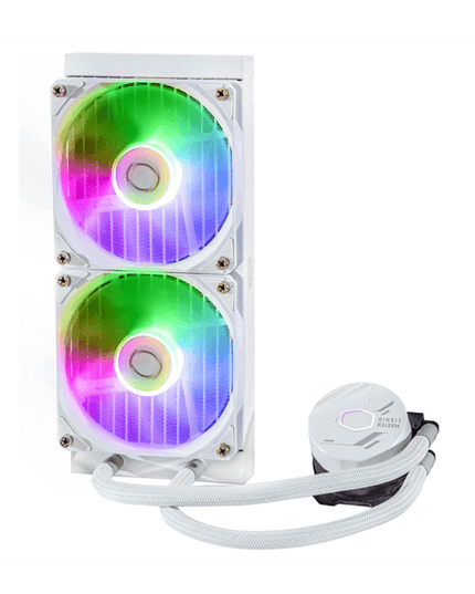 Cooler Master MasterLiquid 240L Core ARGB 240mm CPU Liquid Cooler (White)