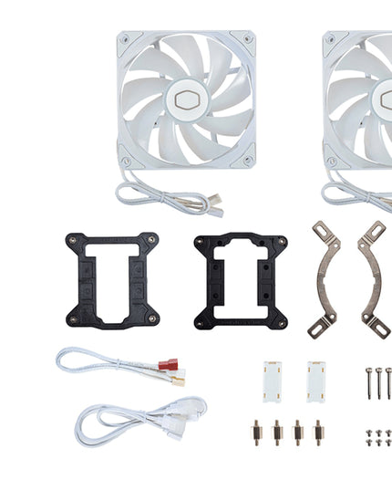 Cooler Master MasterLiquid 240L Core ARGB 240mm CPU Liquid Cooler (White)