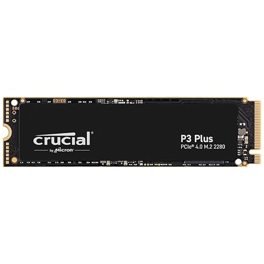 Crucial P3 Plus 1TB PCIe 4.0 3D NAND NVMe M.2 SSD, up to 5000MB/s - CT1000P3PSSD8