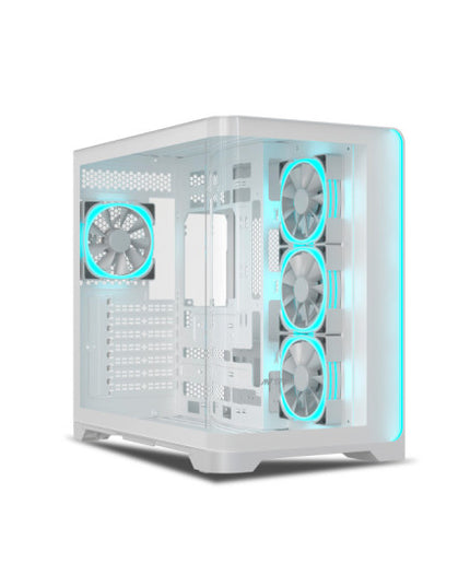 Ant Esports Crystal ARC Gaming Cabinet - White
