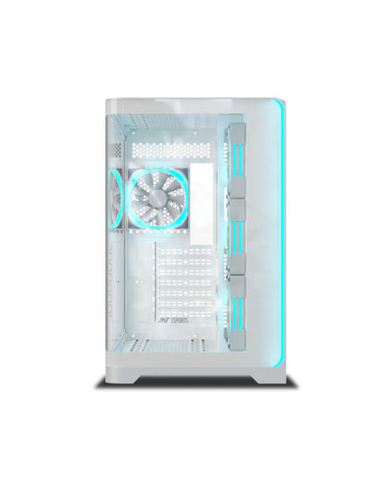 Ant Esports Crystal ARC Gaming Cabinet - White
