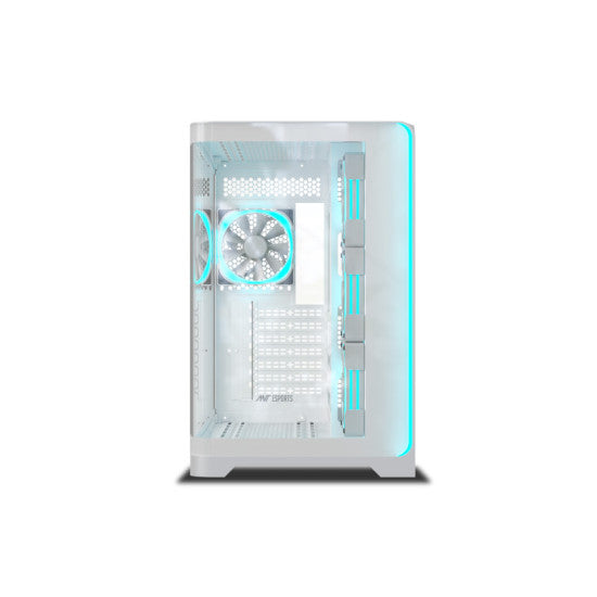 Ant Esports Crystal ARC Gaming Cabinet - White
