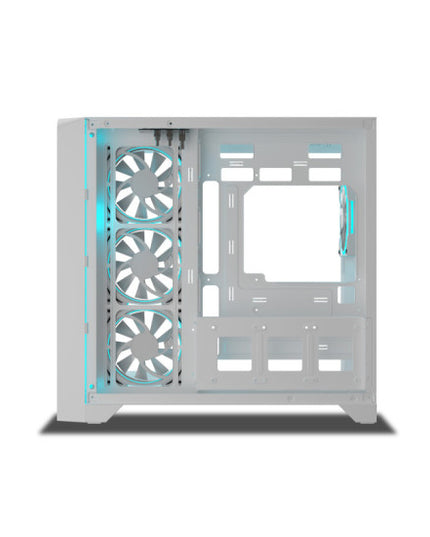 Ant Esports Crystal ARC Gaming Cabinet - White