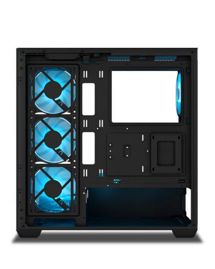 Ant Esports Crystal X7 ARGB Mid Tower Gaming Cabinet with Type-C - Black
