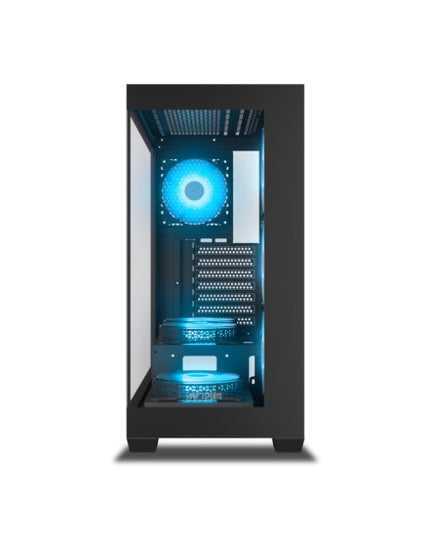 Ant Esports Crystal X7 ARGB Mid Tower Gaming Cabinet with Type-C - Black