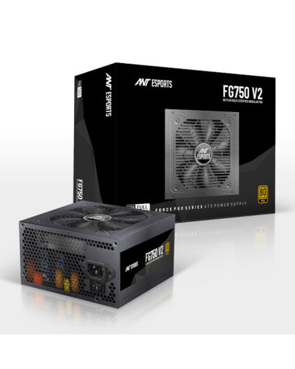 Ant Esports FG750 V2 - 80 Plus Gold Certified 750 Watt Full-Modular Power Supply