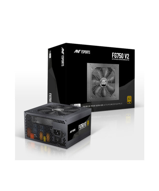 Ant Esports FG750 V2 - 80 Plus Gold Certified 750 Watt Full-Modular Power Supply