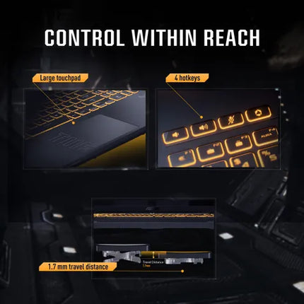 ASUS TUF Gaming F16, Gaming Laptop, Intel Core 5 210H, RTX 4050 GPU (16GB/512GB/40.64 cms (16) FHD+/Windows 11 Home) FX677VU-RL055WS