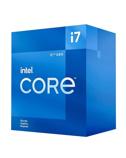 Intel Core i7 12700F 12 Gen Desktop PC Processor 12 Core CPU with 25MB Cache and up to 4.9 GHz Clock Speed LGA 1700 4K (Graphic Card Required)