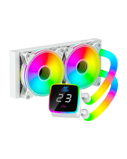 Ant Esports ICE-Glow 240 ARGB CPU Liquid Cooler - White