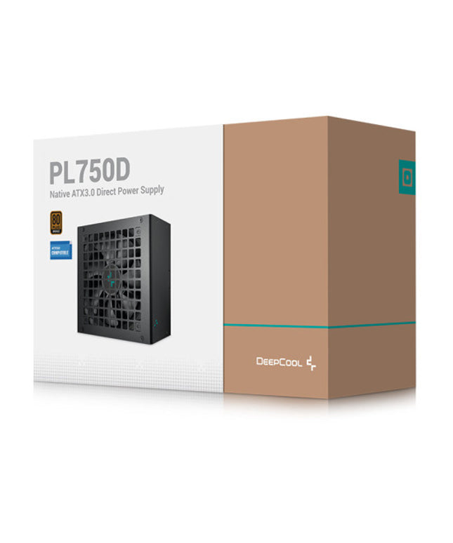 Deepcool PL750D 750 Watt 80 Plus Bronze ATX 3.0 Power Supply