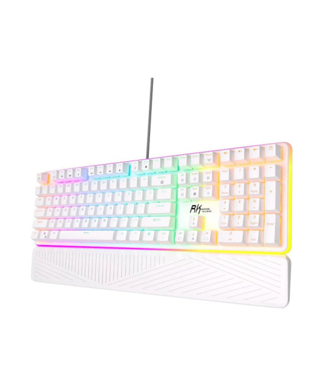 Royal Kludge RK918 Blue Switch Wired Mechanical Gaming Keyboard - White
