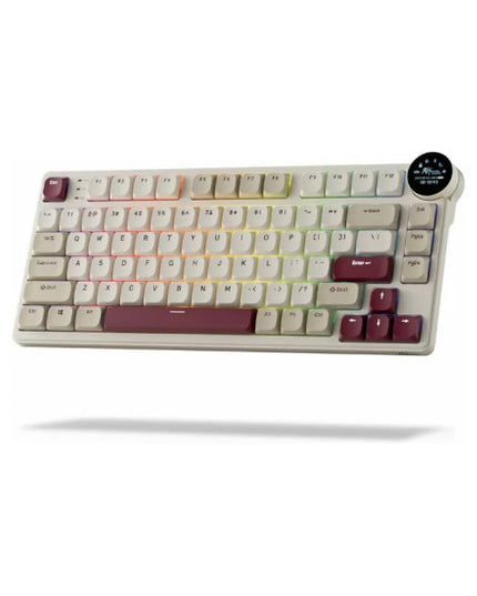 Royal Kludge N80 Low-Profile Brown Switch Wireless Mechanical Gaming Keyboard - Rosy Clouds