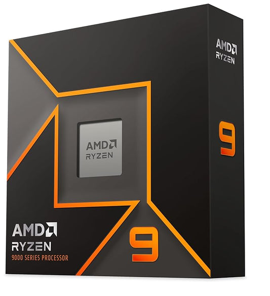 AMD Ryzen 9 9950X Desktop Processor Zen 5 Architecture with Integrated Radeon Graphics, 16 cores 32 Threads 64MB Cache, Base Clock 4.3GHz Upto 5.7GHz AM5 Socket, System Memory DDR5-100-100001277WOF