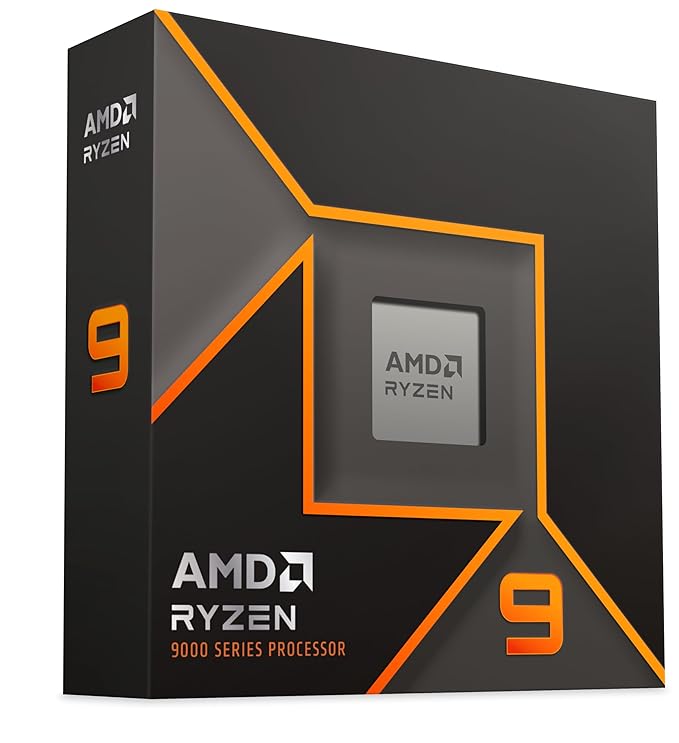 AMD Ryzen 9 9950X Desktop Processor Zen 5 Architecture with Integrated Radeon Graphics, 16 cores 32 Threads 64MB Cache, Base Clock 4.3GHz Upto 5.7GHz AM5 Socket, System Memory DDR5-100-100001277WOF