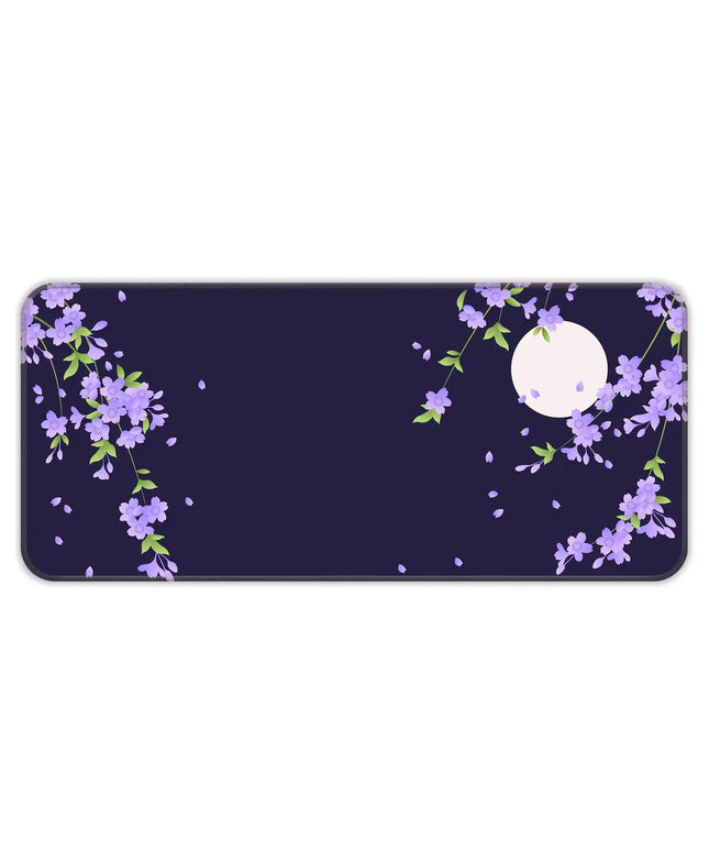 Sakura Petals Moon - Purple - XXL Mousepad