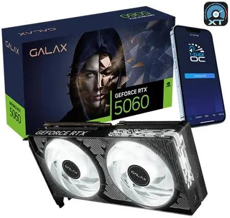 GPU GALAX RTX5060 1-CLICK OC WHITE (LAUNCH EDITION) 8GB GDDR7